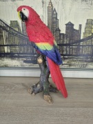 Figura papugi ara HOTANT – dekoracyjna, realistyczna | wys. 38 cm