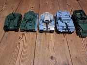 Zestaw stare cobi ww2 Sherman, T-34, Matylda II, Tygrys, M3 halftruck