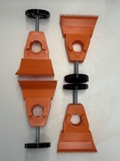 Uchwyt do sznurka brukarskiego / murarskiego zestaw 4 szt. Pomarańczowy