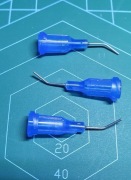 3× Igła dozownik 22G zagięta luer do pasty,topnika