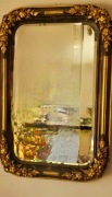 Duże, stylowe,lustro  w zloconej ramie