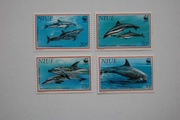 Niue Sw 825-28** delfiny - wwf