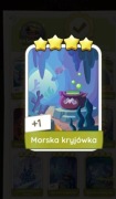 Monopoly GO Zestaw Set 15 Naklejka Karta 4* Morska kryjówka 