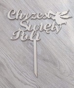 Topper chrzest święty, personalizowany