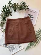 Brązowa wełniana spódnica 50% wool S H&M