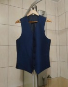 kamizelka galowa XL elegancka bezrękawnik niebieski błękitny męski do garn