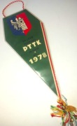 Proporczyk Rajd Szlakami Powstań Śląskich PTTK Gliwice Herb 1978