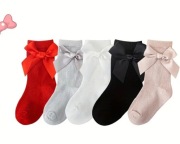 Nowe podkolanówki kokardki 5 Par Zestaw