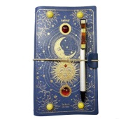 Notes I długopis astral zdobione Bursztynem