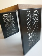 stolik kawowy metalowe nogi monstera 50x60x55 