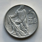5 zł 1974  Rybak nr 2 Stan !!!