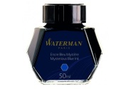 Atrament Waterman niebiesko-czarny 50ml tusz granatowy 
