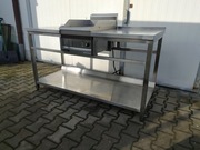 Stół ciąg gastronomiczny wraz z płytą grillową KROMET 160x70cm