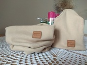 Komplet wiosenny czapka komin