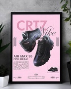 Plakat A3 Nike Air Max 95 Pink Beam