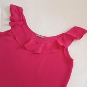 **elegancka Carmen markowa bluzka FUKSJA