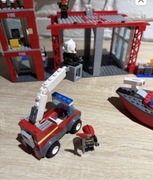 Lego zestaw straż pożarna 60214 na ratunek + 60213 pożar w dokach + wóz