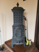 Piec kominek żeliwny ręcznie robiony w Szwecji