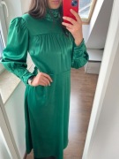 Sukienka wieczorowa Y.A.S satynowa maxi M elegancka wesele święta