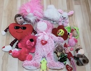 Paczka Maskotek małych i dużych 17 szt dziewczynka