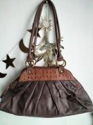 Torebka skórzana w kolorze cappuccino vintage Pinterest Vogue 