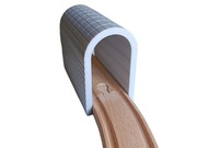 Tunel szary do torów drewnianych kolejki Ikea, Lidl, Brio i in