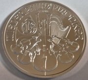 Srebrna moneta 1,5 EURO FILHARMONICY - 1 oz uncja srebro. Czytaj opis