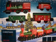 Świąteczny Pociąg Pod Choinkę z Oświetleniem i Dźwiękiem – Zestaw 3+