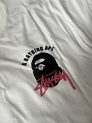 Koszulka stussy biała rozmiar m