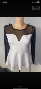 Biały elegancki top