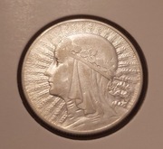 5 złotych piękna Polonia 1932  Ag 