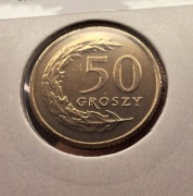 50 groszy 1990 rzadka stan menniczy UNC