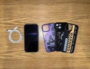 Super stan IPhone 14 128gb Midnight Blue 85% bat. + 4x etui