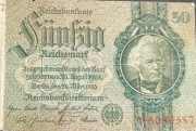Stary banknot Niemcy 50 Marek 1933 rok 