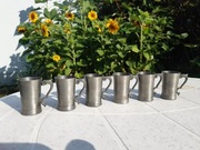 Rein Zinn, zabytkowe kieliszki, dzbanuszki. Cena za komplet 6 sztuk.