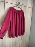 Elegancka bluzka damska bordo rozmiar 52 
