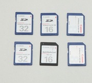 Zestaw 6 Kart Pamięci SD Canon  – Małe Pojemności  Rzadkie !