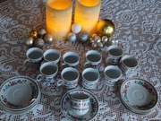 stara chińska porcelana mokka filiżanka talerzyk  espresso