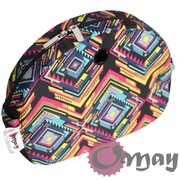 Czarny organizer do Obag MOON LIGHT kolorowy zygzak 2 kieszenie wkład OMAY