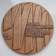 Medal 50-lecie Telefonu Telegrafu i Radiotelegrafu (1933--1983).