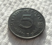 Niemcy 3 Reich Rzesza 5 fenigów reichspfennig 1941 E Muldenhütten Saksonia