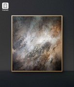 Pejzaż, abstrakcja, olej, 110x100, Monika Seroka