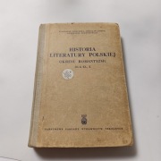 Historia literatury polskiej okresu romantyzmu