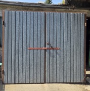 Brama garażowa drzwi dwuskrzydłowe 240x205cm Solidne.