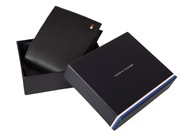 TOMMY HILFIGER oryginalny męski portfel skórzany nowy BLACK w pudełku