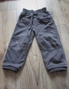 ocieplane spodnie zimowe 80/86 chłopiec