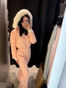 Różowy kombinezon narciarski damski