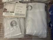 firana na tasmie 140x250 Voilage biała zestaw