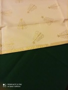 Bieżnik świąteczny choinki na złotym brokat 80x80