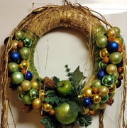 Wianek wieniec stroik świąteczny na drzwi święta Boże Narodzenie Kraków